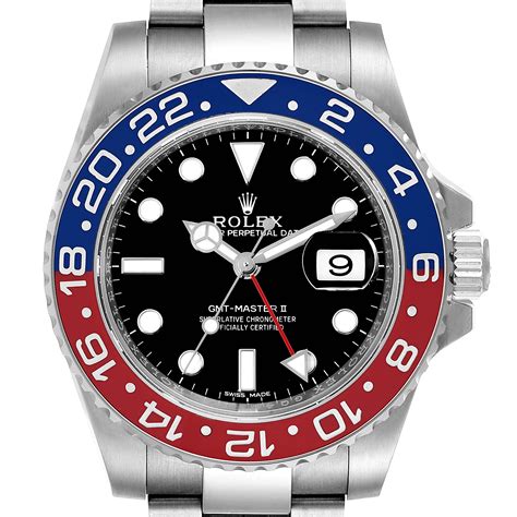 rolex pepsi white gold black dial|rolex pepsi bezel.